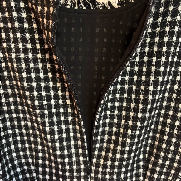 Lulu's Black and White Checkered Midi Dress - Picture 5 of 13